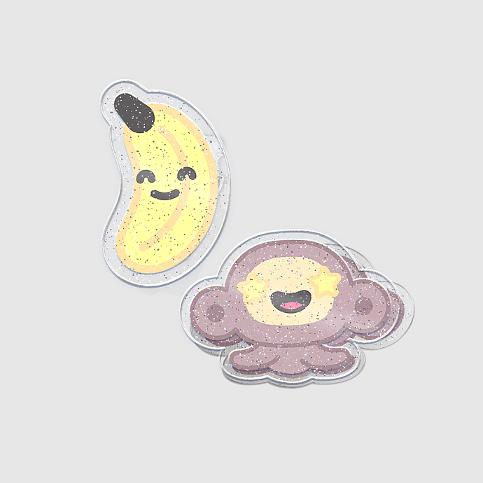 글리터 아크릴 클립(2type)