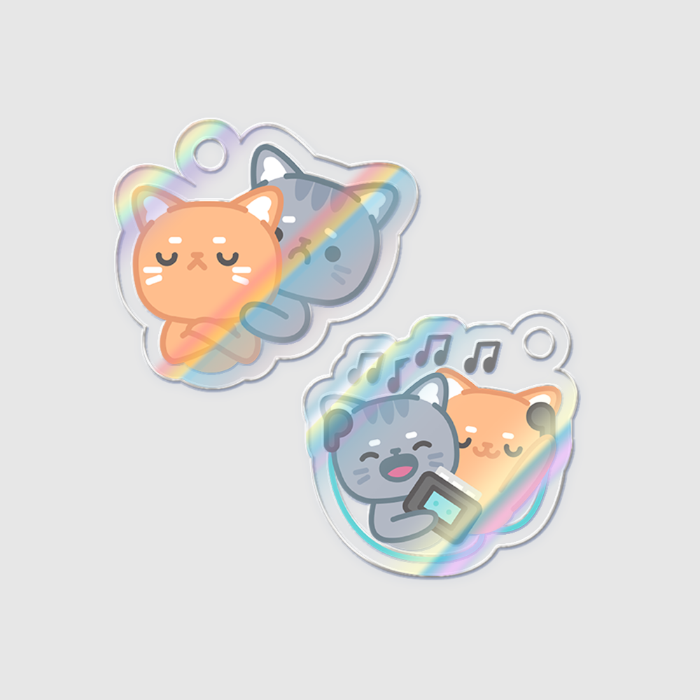 오로라 아크릴 키링(3type)